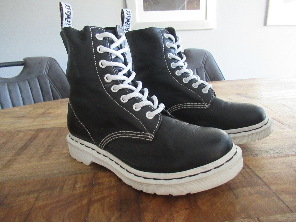 Dr Martens 1460 PASCAL BLACK &; WHITE UP boots maat 38, Kleding | Dames, Zwart, Lage of Enkellaarzen, Ophalen of Verzenden, Dr. Martens