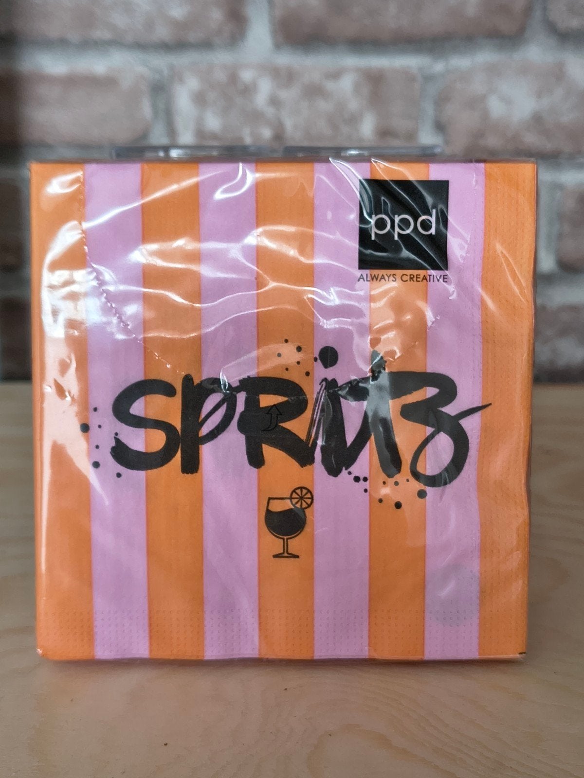 PPD Servetten Spritz - Oranje/Roze Gestreept - Nieuwe, Ophalen, Nieuw