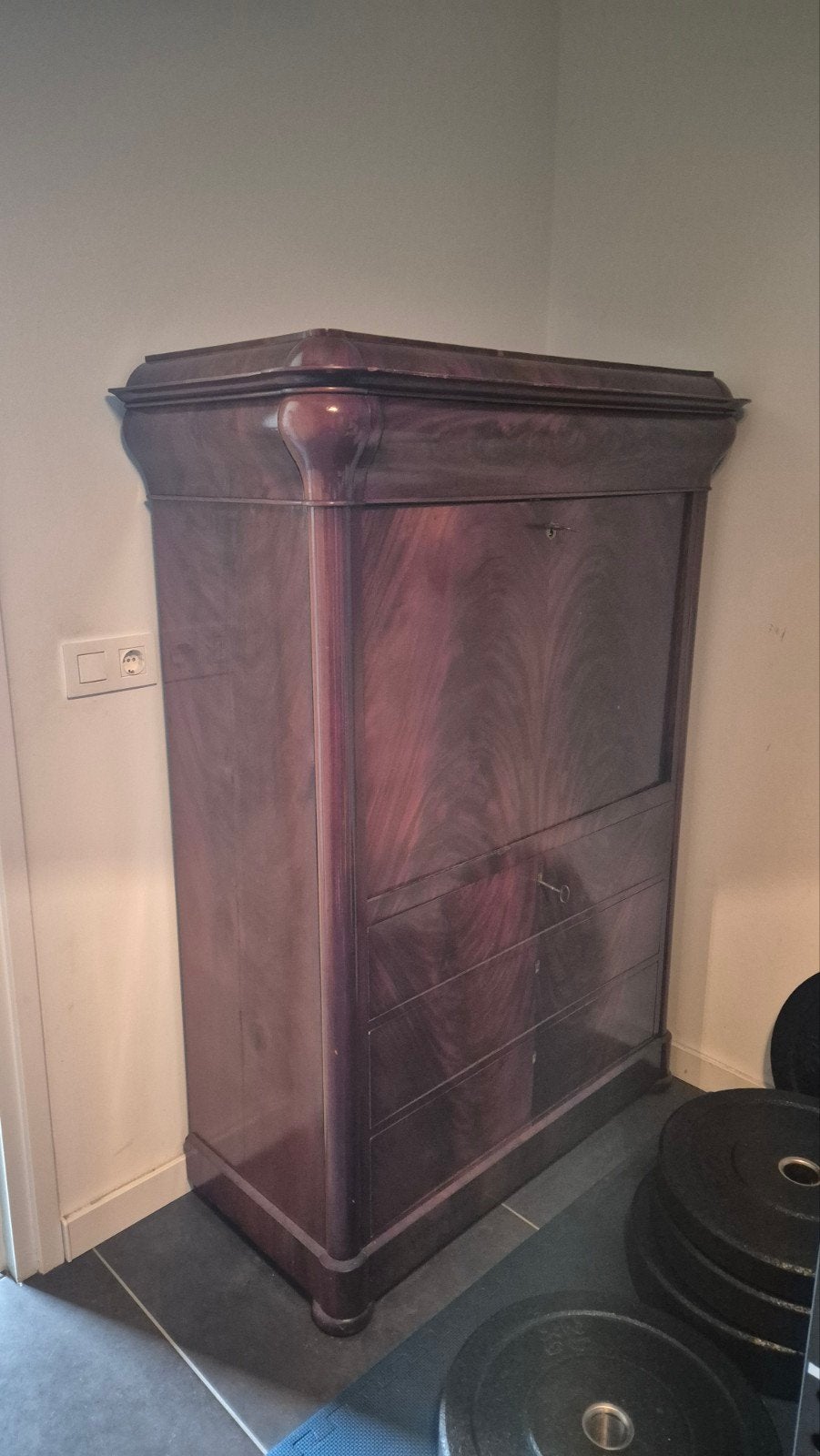 Secretaire kast bureau met lades, Ophalen, Gebruikt