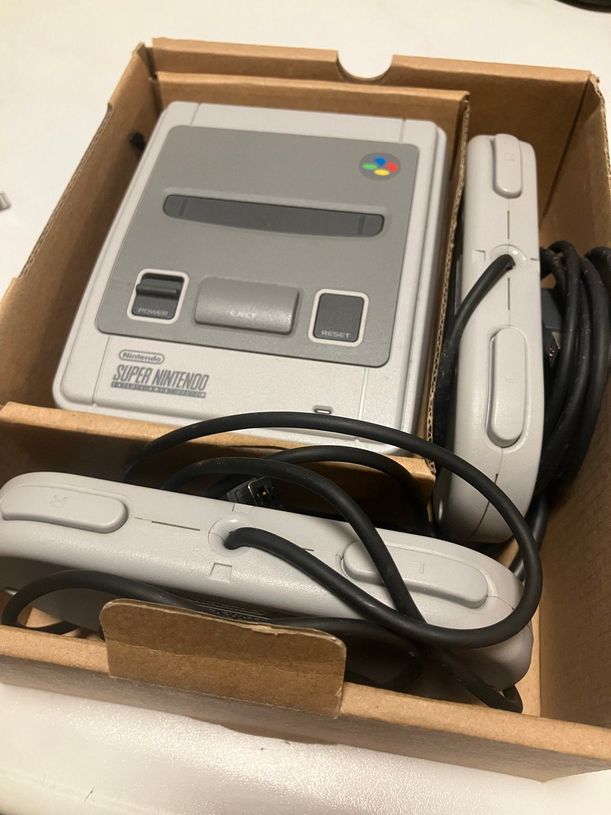 Super Nintendo Classic Mini, Spelcomputers en Games, Ophalen, Gebruikt, Met 2 controllers, Met games