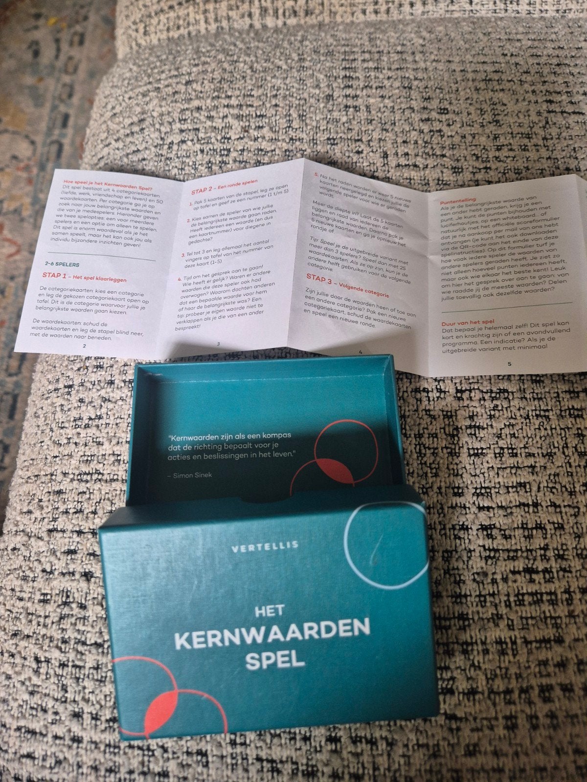 Het Kernwaarden Spel - Vertellis, Ophalen of Verzenden, Zo goed als nieuw