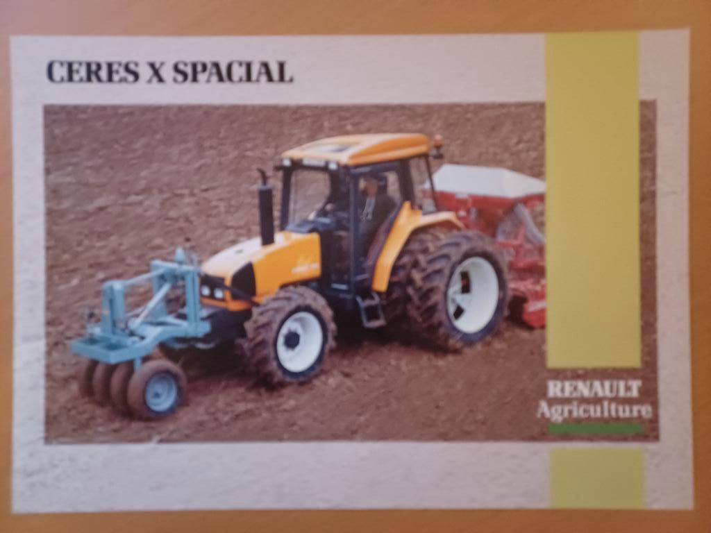 Folder Renault Ceres X Spacial, Ophalen of Verzenden, Zo goed als nieuw, Tractor en Landbouw