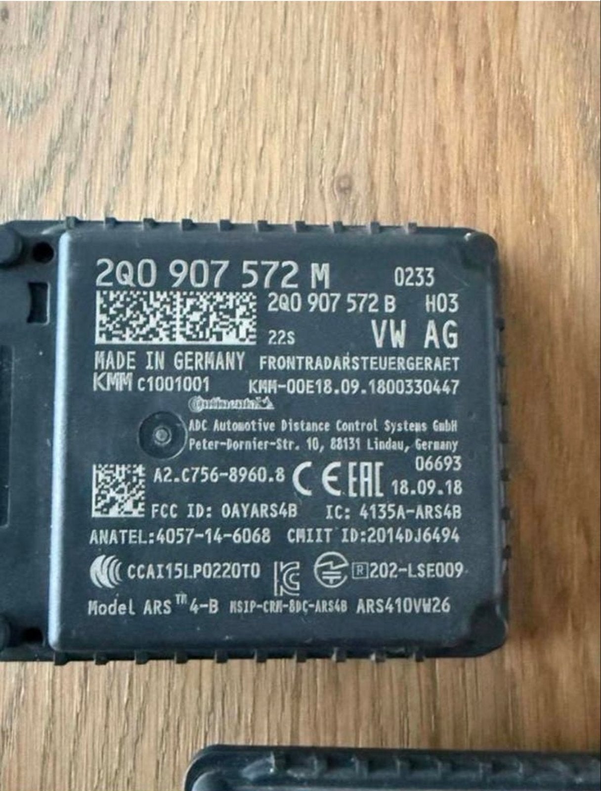 Originele VW ACC Afstandsradar Sensor, Auto-onderdelen, Ophalen of Verzenden, Gebruikt, Volkswagen