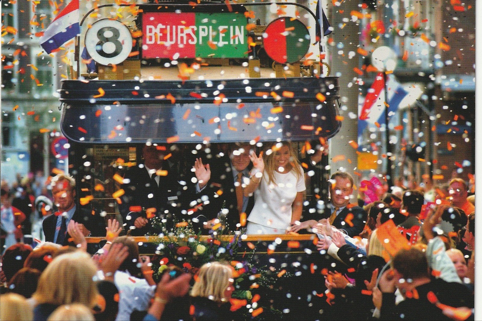 ROTTERDAM KROONPRINS WILLEM ALEXANDER MAXIMA MUSEUMTRAM 2001, Ophalen of Verzenden, 1980 tot heden, Ongelopen, Zuid-Holland