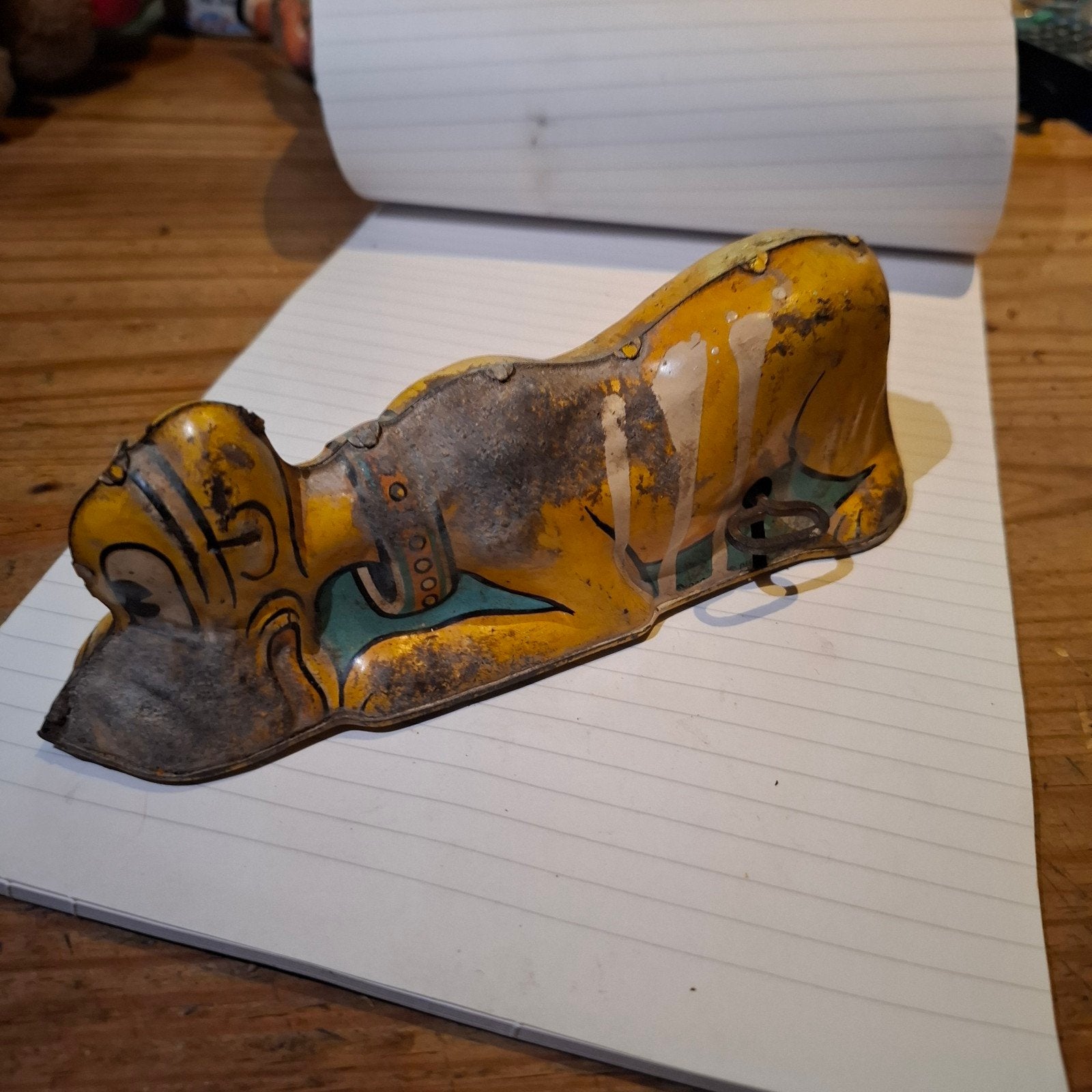 Vintage Blikken Speelgoed Pluto Hond - Made in USA, Antiek en Kunst, Ophalen of Verzenden