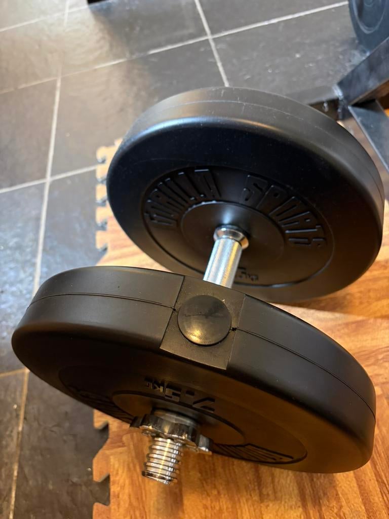 4 schijven van 7,5 kg., Ophalen, Zo goed als nieuw