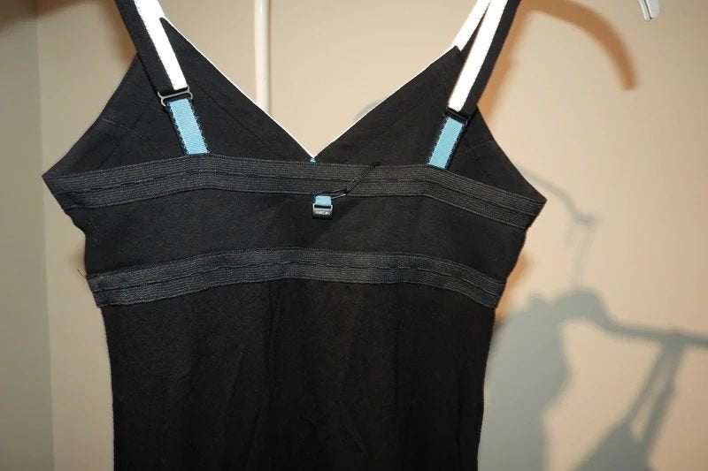 Marccain top tuniek zwart wit turquoise accent Als Nieuw N2, Verzenden, Zwart, Zo goed als nieuw, Marccain