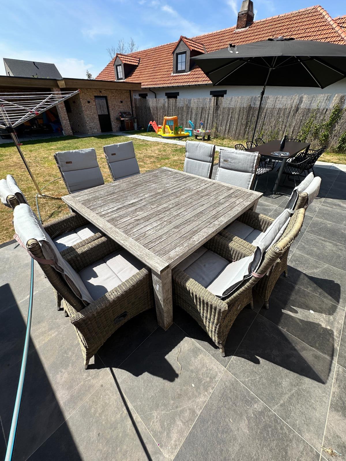 Tuinset, Tuin en Terras, Ophalen, Gebruikt, 8 zitplaatsen, Tuinset