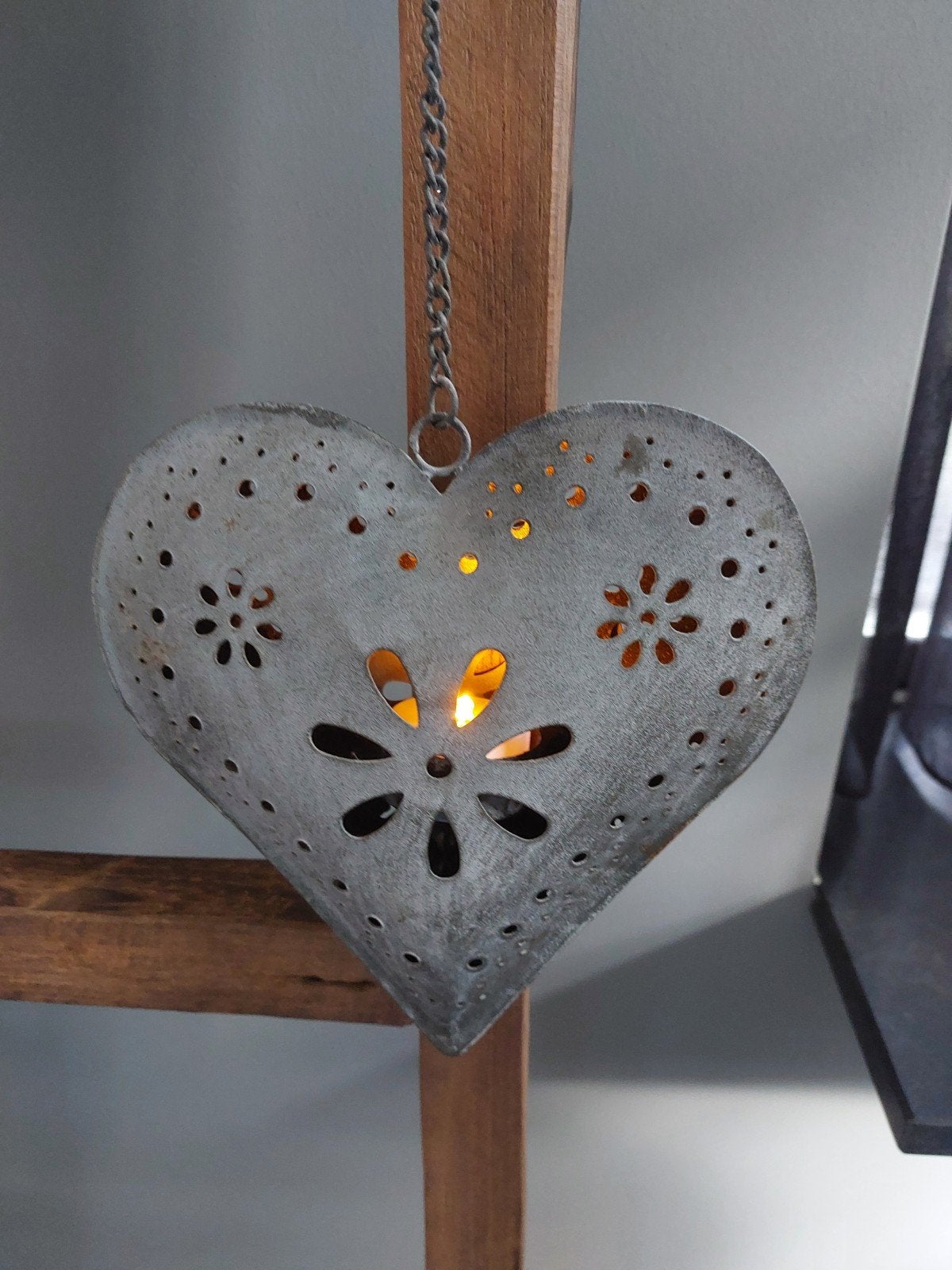 set van 2 metalen hangers voor een lichtje., Ophalen of Verzenden