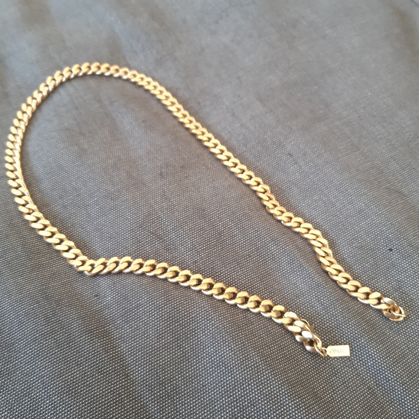 Monet Goud  Schakelketting - Zo goed als nieuw, Sieraden, Tassen en Uiterlijk, Ophalen, Zo goed als nieuw, Goud, Overige materialen