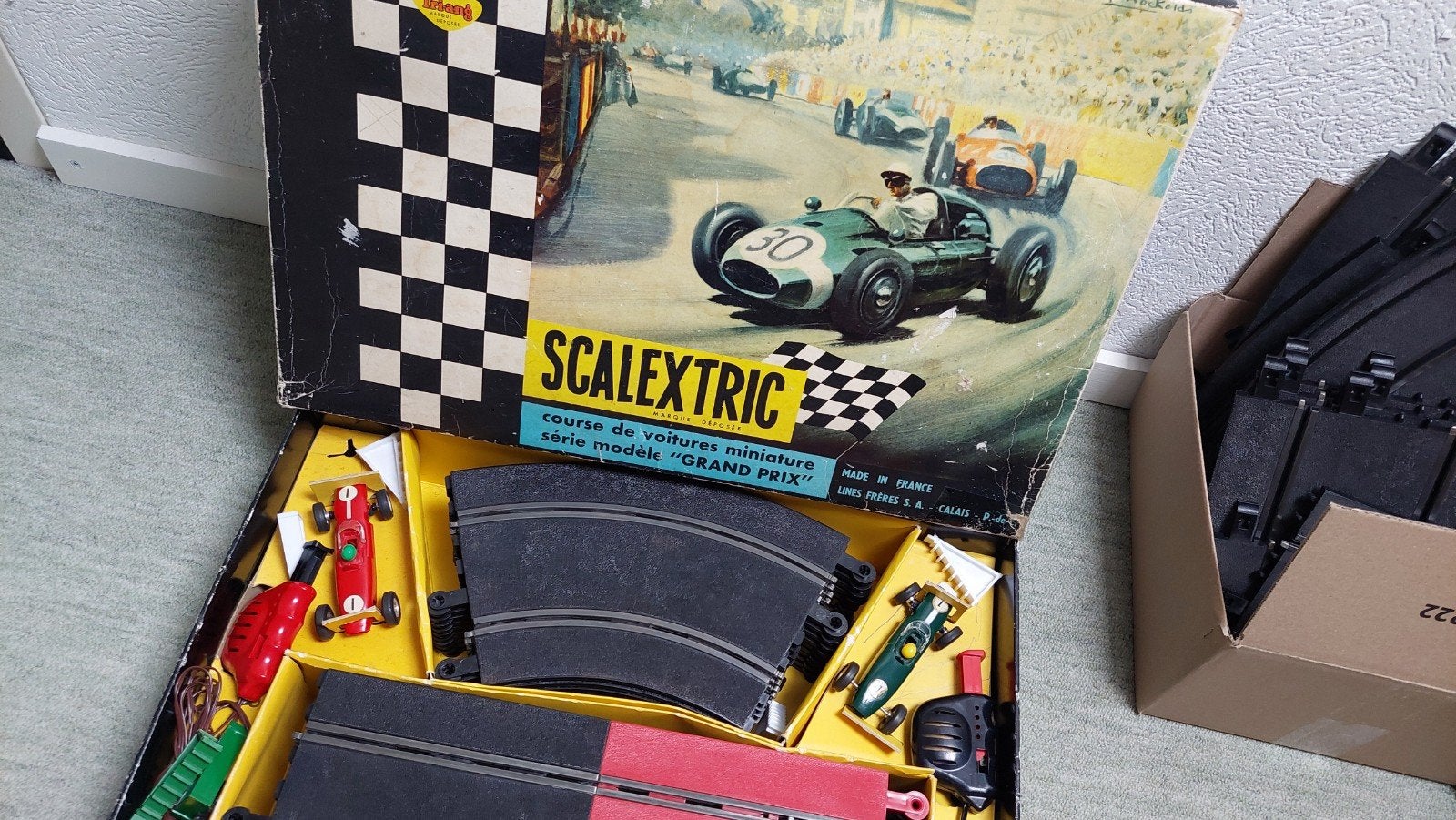 SCALEXTRIC TRIANG RACEBAAN, Elektrisch, Ophalen, Overige merken, Racebaan