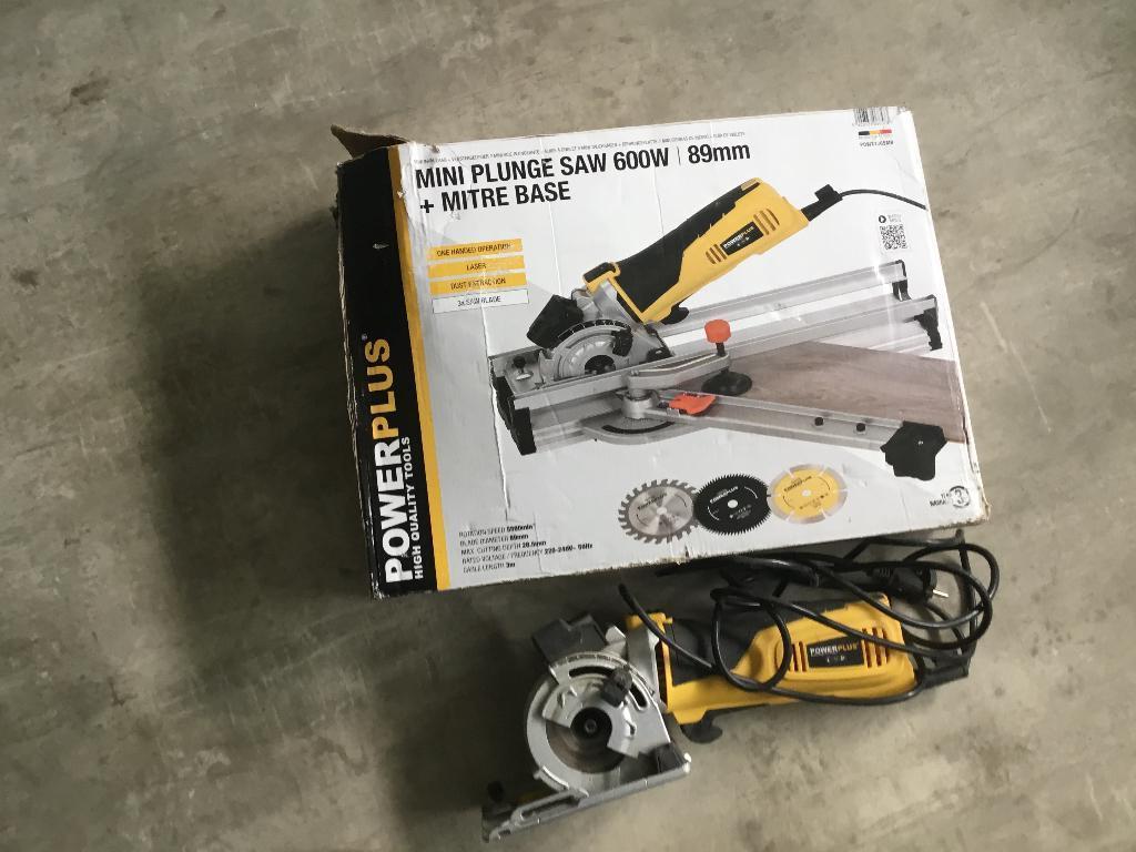 Zaag, Ophalen, Zo goed als nieuw, Powerplus, Afkortzaag
