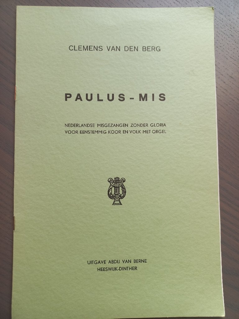 Clemens van den Berg: Paulusmis, Ophalen of Verzenden, Zo goed als nieuw, Artiest of Componist, Populair