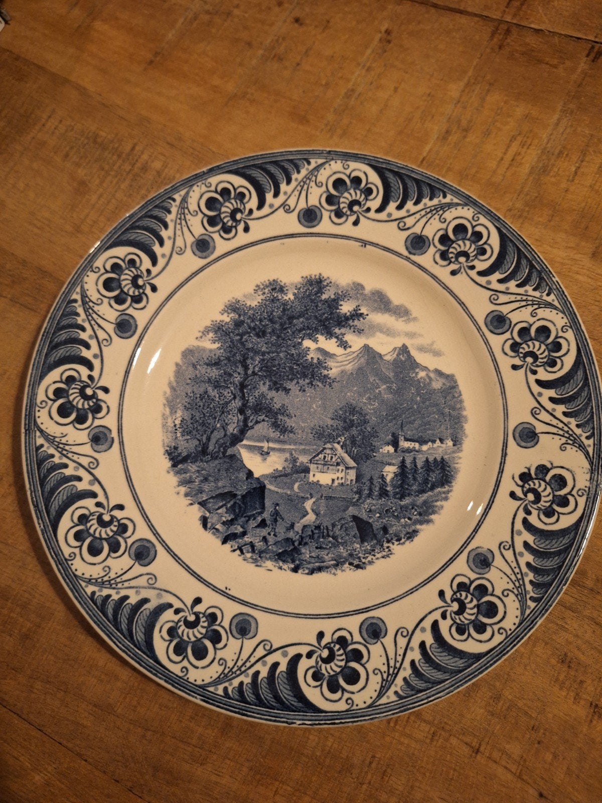 Delfts blauw bord, Ophalen