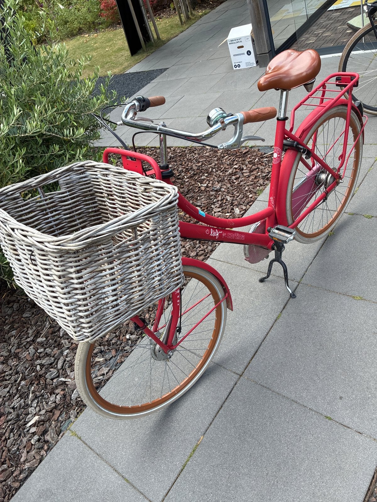 Lief! for Cortina damesfiets met mand, Fietsen en Brommers, Fietsen | Dames | Damesfietsen, Terugtraprem, Gebruikt, 50 tot 53 cm