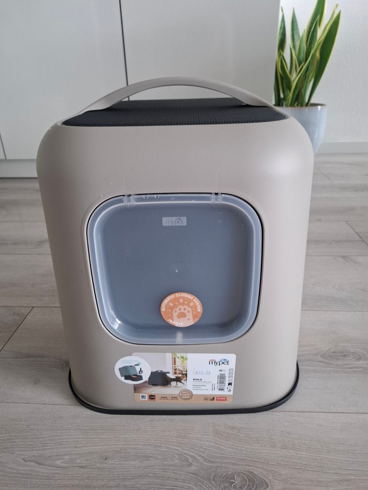 Niet gebruikte Rhoto Mypet Good Design kattenbak, winner '23, Ophalen of Verzenden, Nieuw, Gesloten