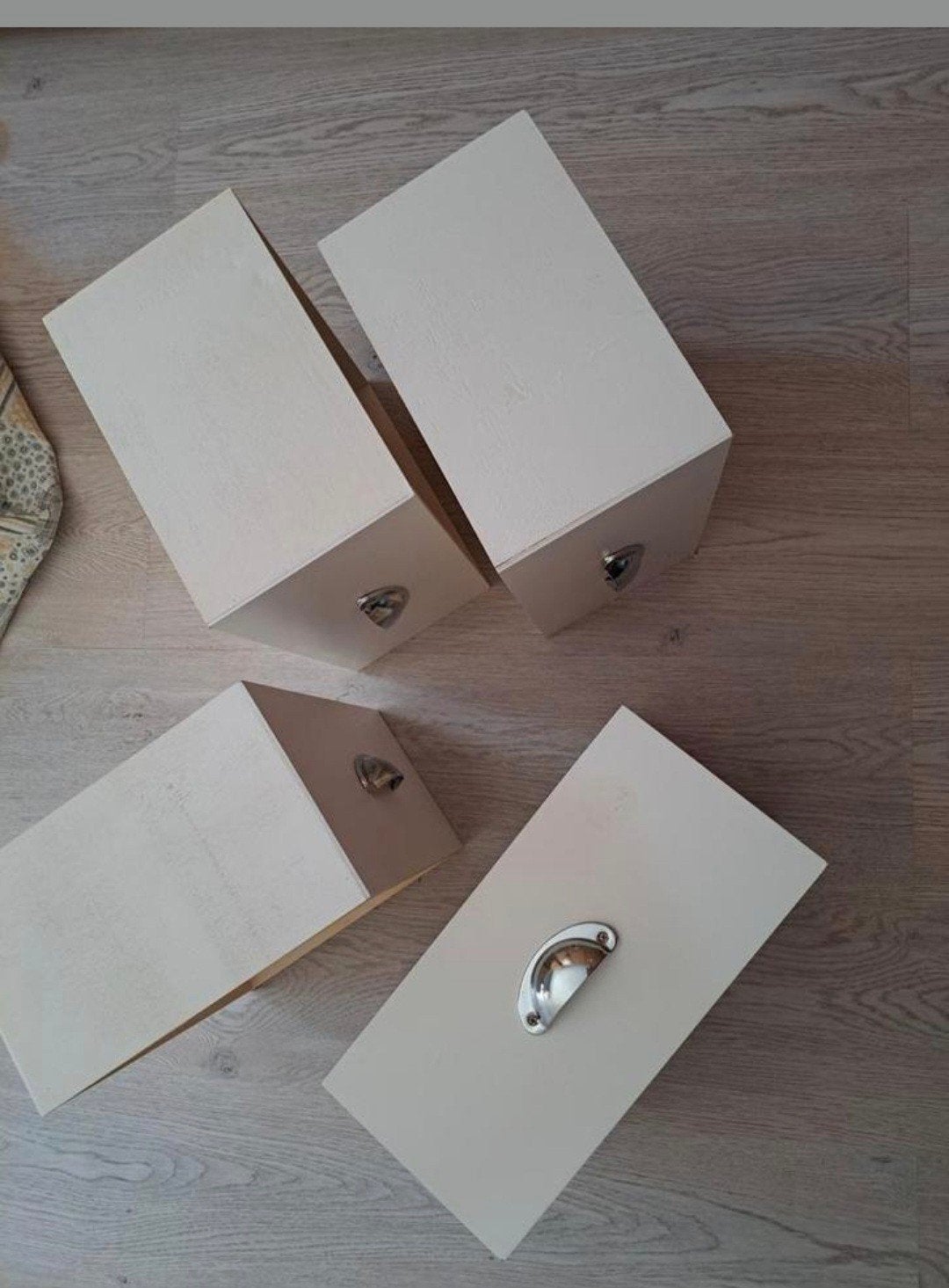 Set van 4 houten decoratie bakken landelijke stijl, Ophalen of Verzenden