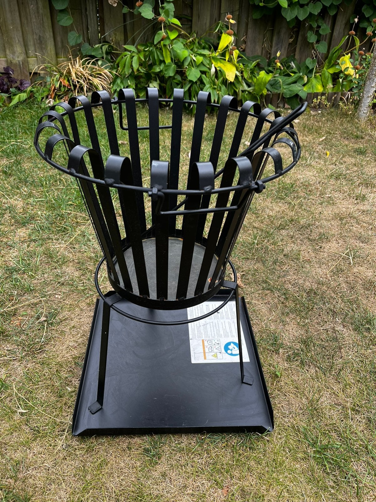 Vuurkorf met lekbak, Ophalen, Zo goed als nieuw