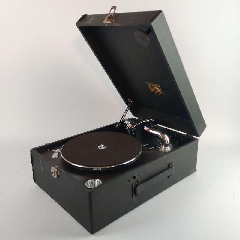 His Masters Voice Platenspeler + Bakkeliet platen | € 69,99, Overige merken, Gebruikt, Ophalen of Verzenden, X