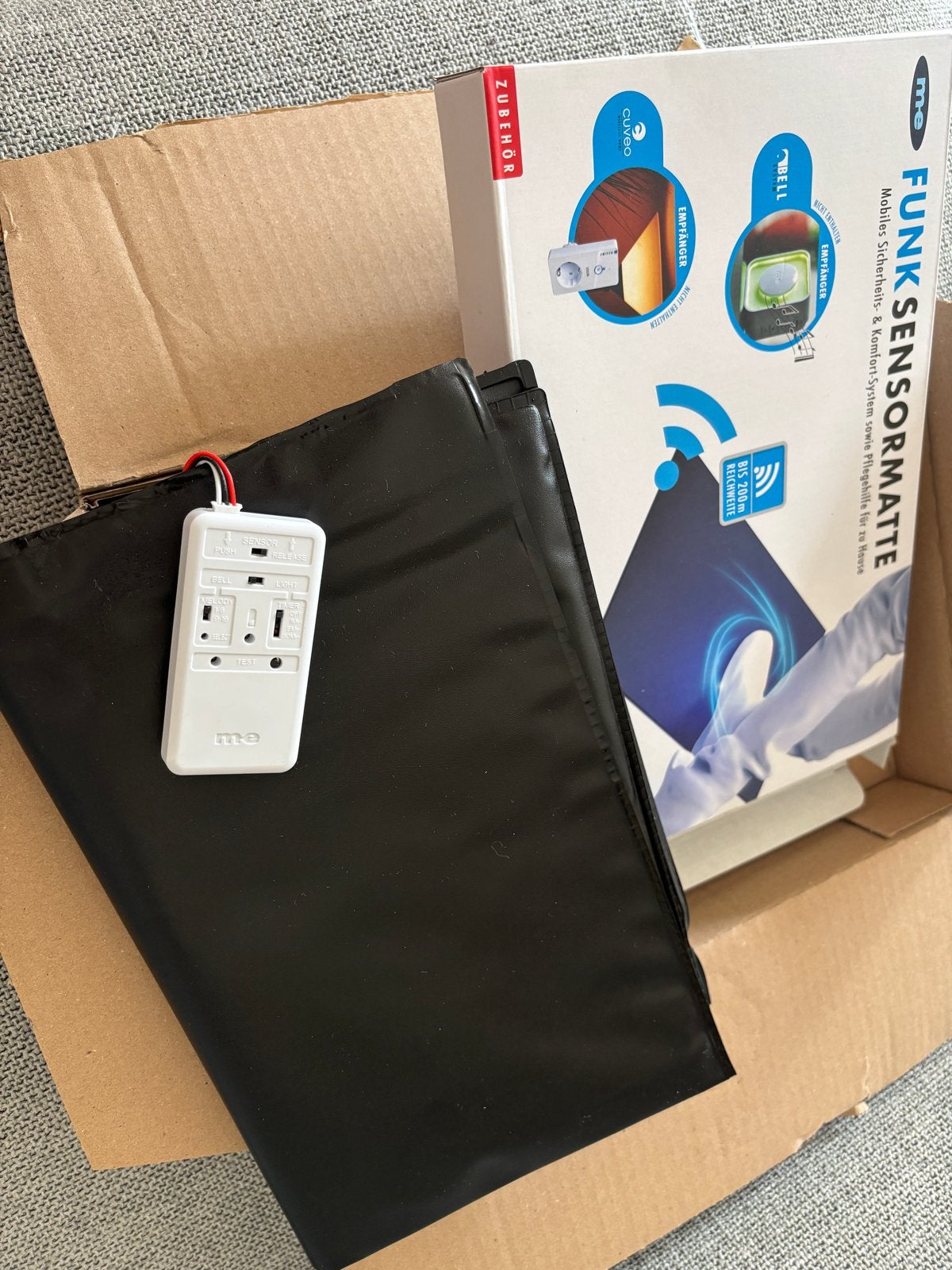 Me Funk Sensormatte - Draadloze Bewegingsmelder, Doe-het-zelf en Verbouw, Alarmsystemen, Nieuw, Detector, Sensor of Melder, Beweging