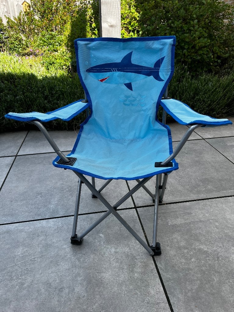 Stoere haai camping stoel voor peuters / kleuters! Gratis!, Ophalen, Gebruikt, Campingstoel