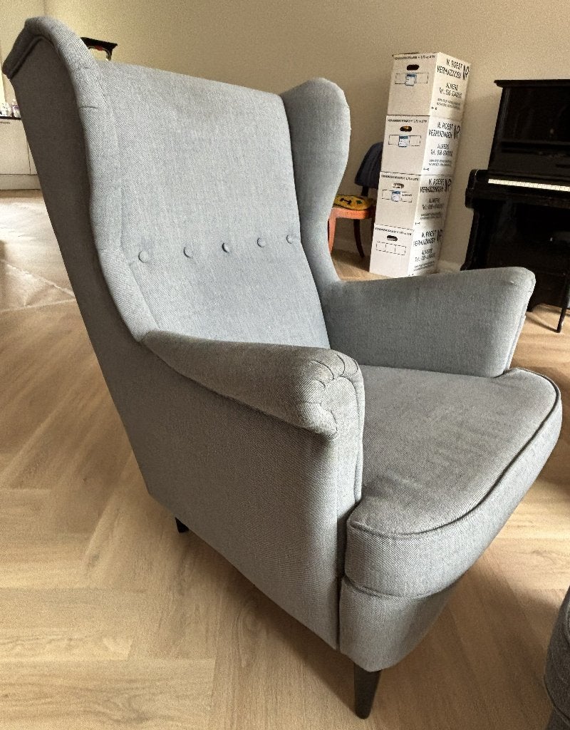 Oorfauteuil Strandmon met voetenbankje, Ophalen, Hout, Minder dan 50 cm, Gebruikt