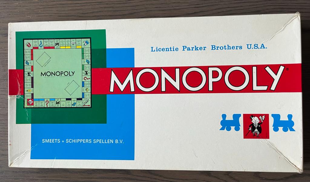 Monopoly Bordspel - Vintage Uitgave Smeets + Schippers, Vijf spelers of meer, Ophalen of Verzenden, Gebruikt, Parker Brothers