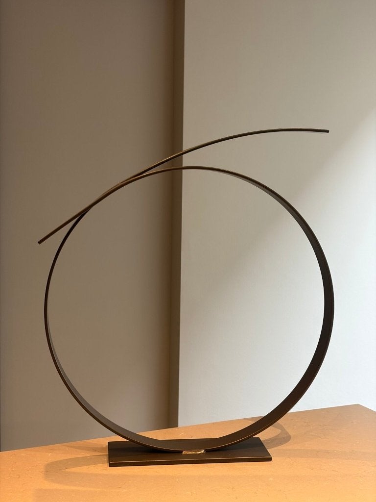 Ring ornament 57x50 cm Anodic Brown Lifesyle Home, Nieuw, Ophalen of Verzenden, Metaal, Japandi