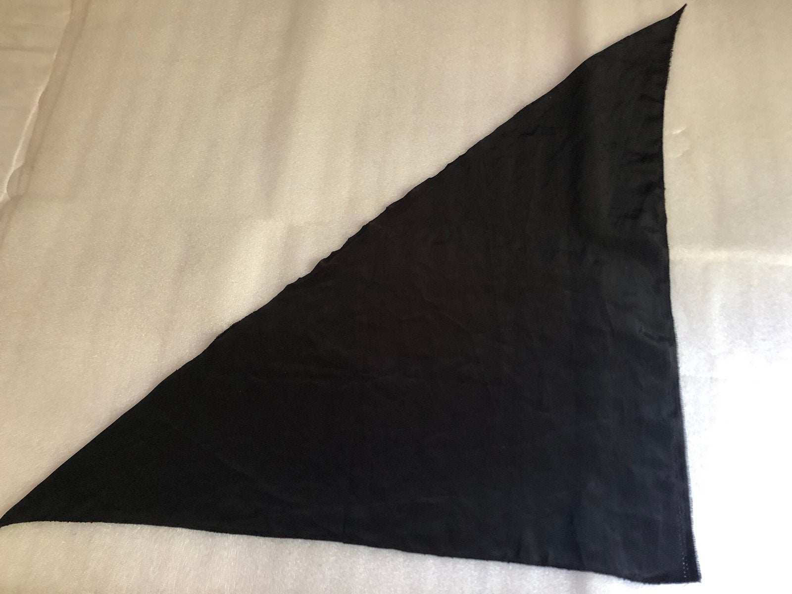 Lapje POLYESTER - ZWART - DRIEHOEK X 7 STUKS, Zwart, Ophalen of Verzenden, Zo goed als nieuw, 30 tot 120 cm