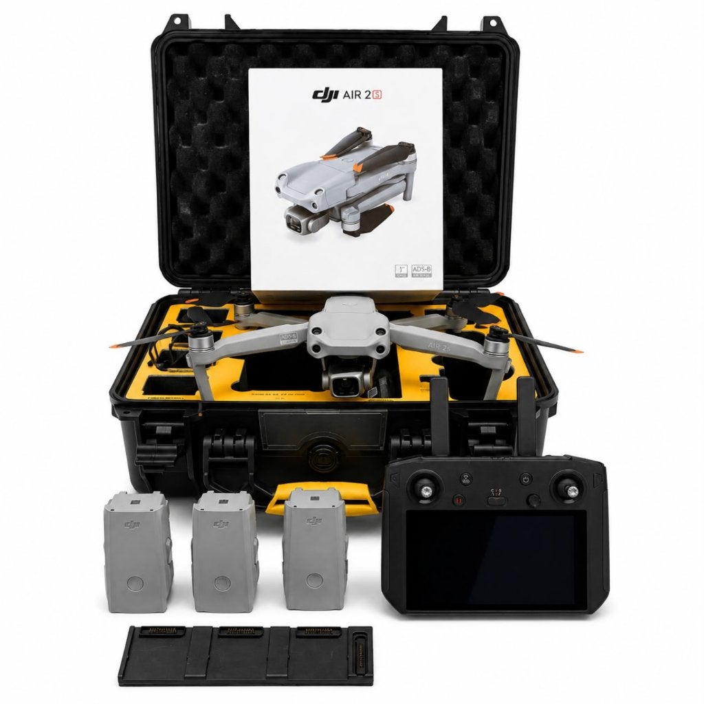 DJI Air 2S Fly More Combo + RC Smart Controller + 4 Accu’s, 250 tot 900 gram, 30 tot 45 minuten, 100 tot 1000 meter, .