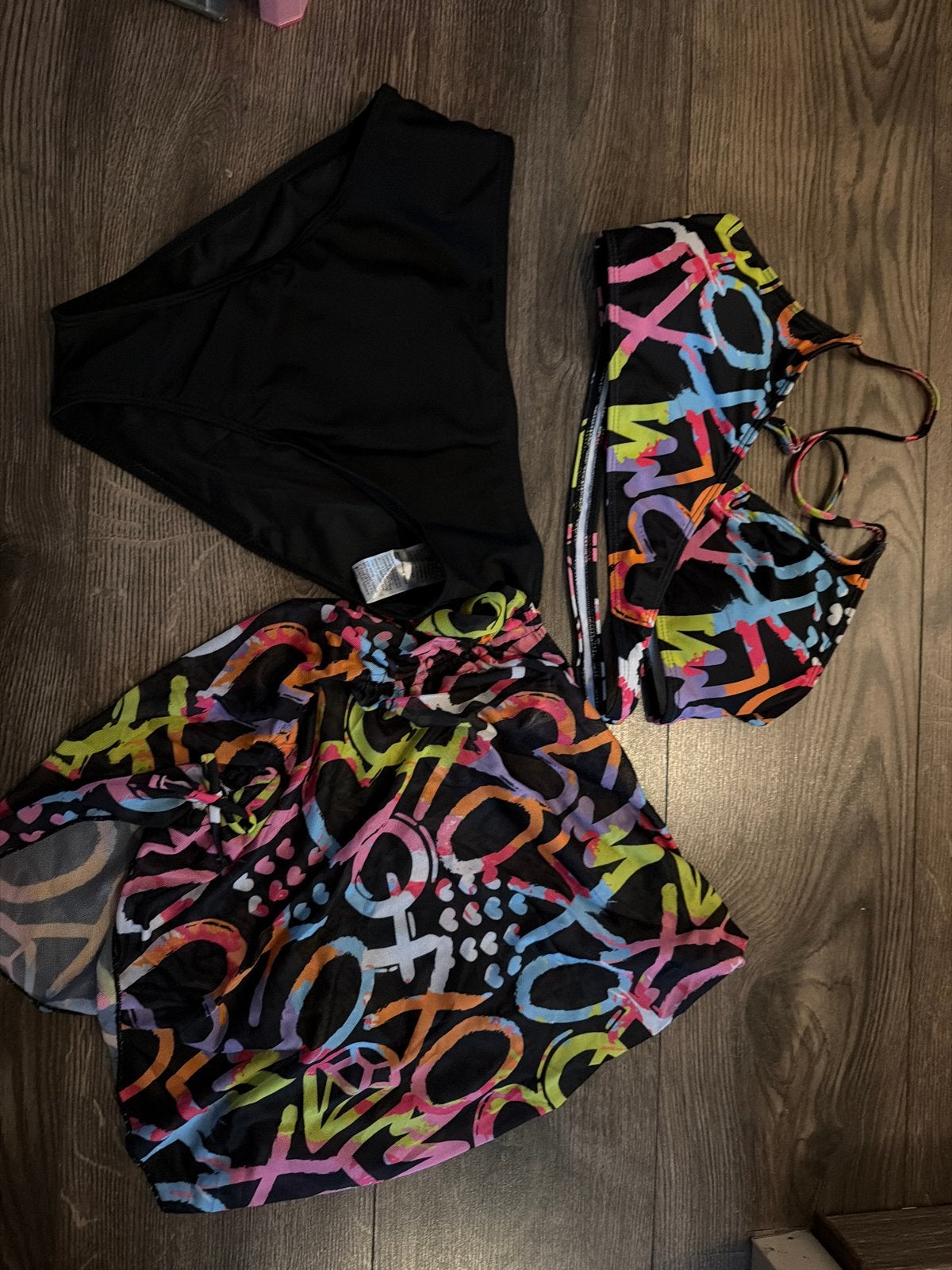 Bikini set met pareo, maat 176 of 16y, Kleding | Dames, Ophalen of Verzenden, Nieuw, Meerkleurig, Bikini