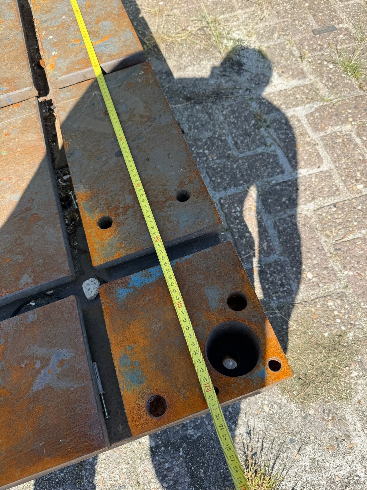 Spantafel platen - 1 goed, 1 met breuk (stuk aanwezig), Ophalen, O, O, O