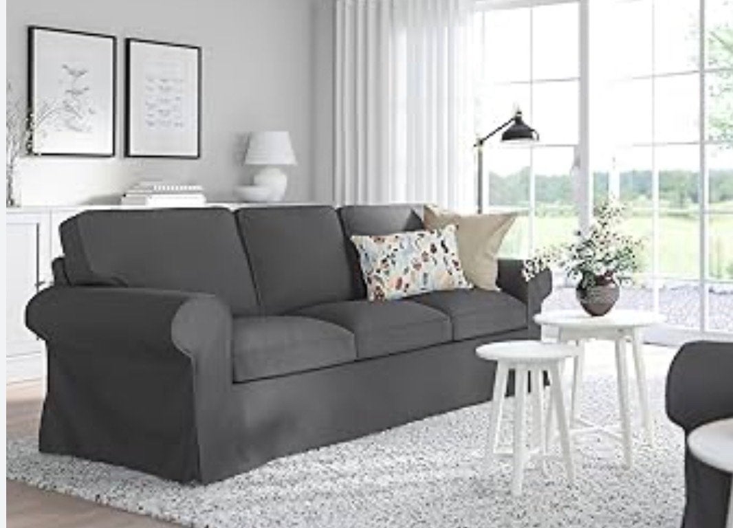 IKEA Ektorp 3-zits bank - Gebruikt maar nog goed, Ophalen, Gebruikt, Driepersoons, 75 tot 100 cm