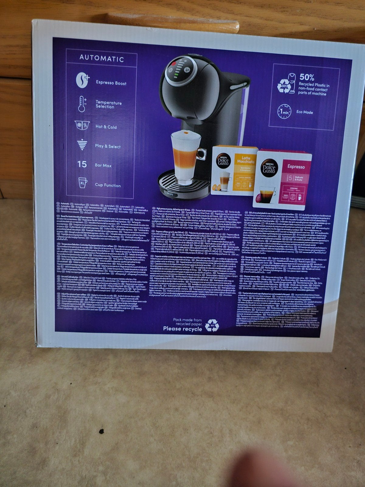 dolce gusto genio s plus zwart, Witgoed en Apparatuur, Koffiezetapparaten, 1 kopje, Ophalen, Zo goed als nieuw, Koffiemachine