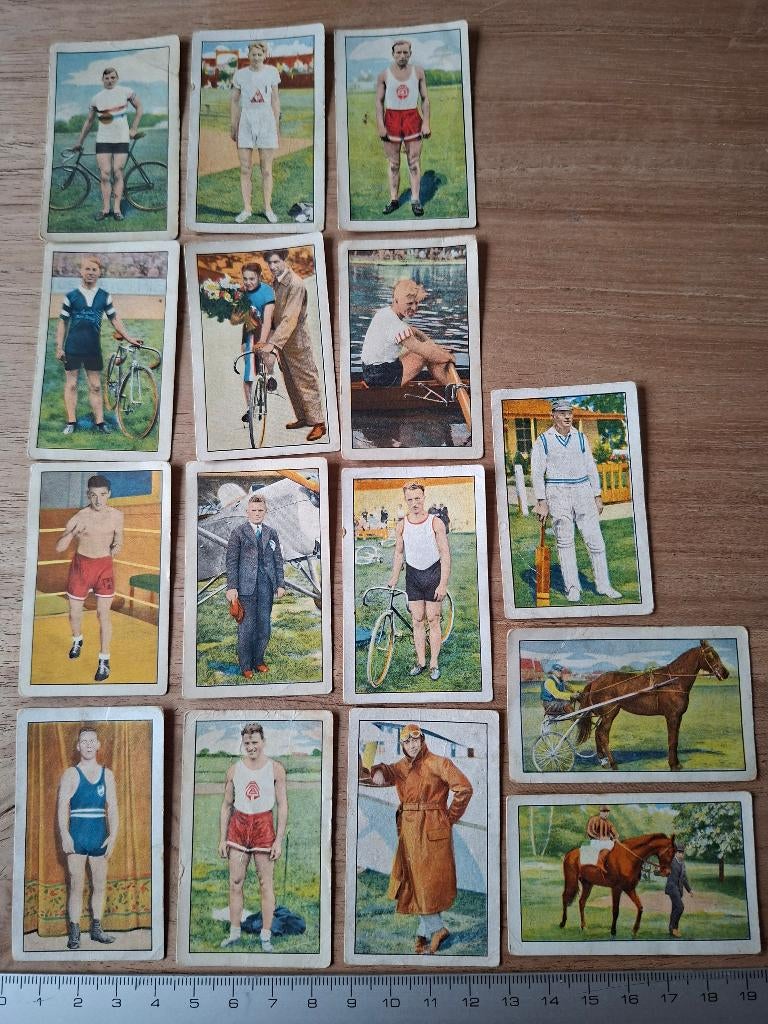 Oude plaatjes nationale sportserie 1932, Ophalen of Verzenden, Zo goed als nieuw, Meerdere plaatjes