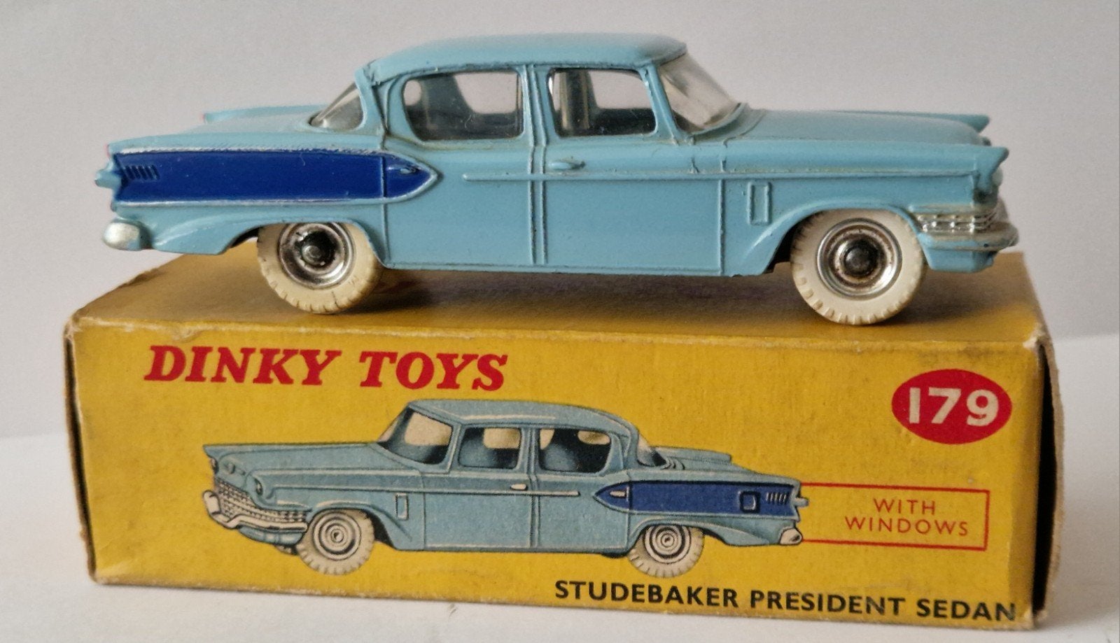 Dinky Toys 179 Studebaker President, Verzenden, Zo goed als nieuw, Auto, Dinky Toys