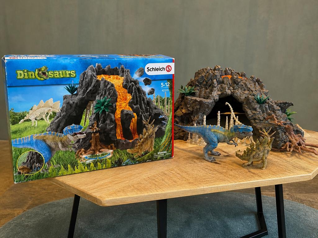 Schleich Dinosaurs Vulkaan Speelset 42305, Ophalen, Gebruikt