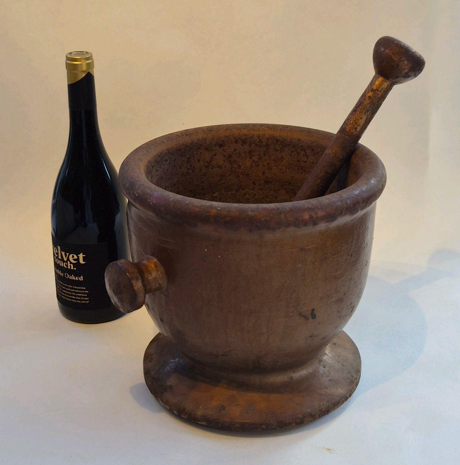 Grote Antieke Apothekers Vijzel (29 kg!), Antiek en Kunst, Ophalen