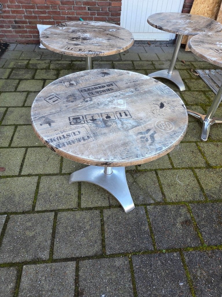 Werzalit terrastafel horeca tafel 80 cm, Tuin en Terras, Tuinmeubel-accessoires, Ophalen, Gebruikt, Werzalit, Nb