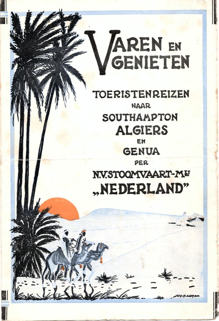 SMN, Scheepvaart, Brochure, Johan van Oldenbarneveldt, Verzamelen, Ophalen of Verzenden, Gebruikt, Overige typen
