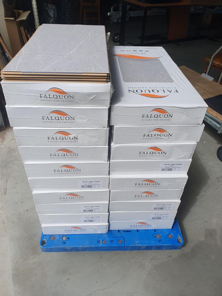 FALQUON Blue Line Stone Graniet Piasentina Vloertegels, Huis en Inrichting, Ophalen of Verzenden, Nieuw, 75 m² of meer, Laminaat