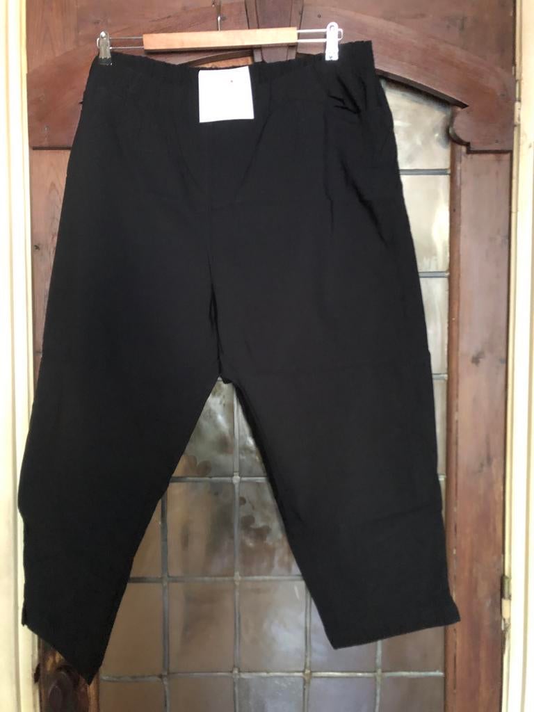 Zwarte lange broek maat 60 met zakken - Chalou, Zwart, Maat 46/48 (XL) of groter, Nieuw, Ophalen of Verzenden