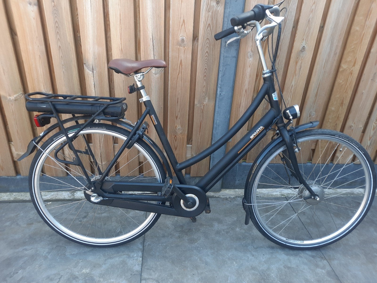 Sparta Marathon electrische fiets accu defect 28 inch 57 cm, Ophalen, Minder dan 30 km per accu, Sparta, Gebruikt