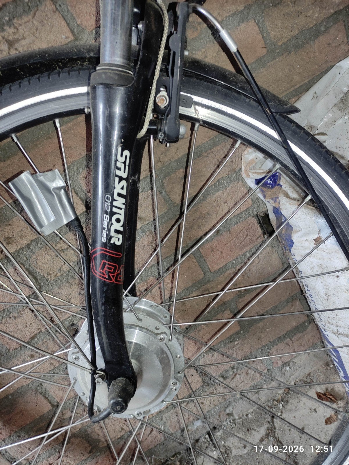voorvork saxonette elektrische fiets, Motor, Ophalen, Elektrische fiets, Gebruikt