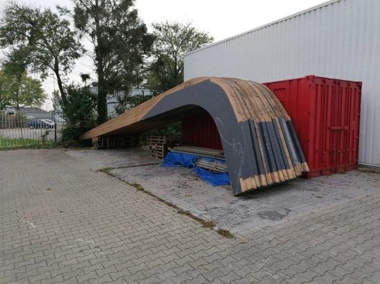 Houten gelamineerde spanten | 24 meter vrije overspanning, Ophalen, Gebruikt, Balk, Overige houtsoorten