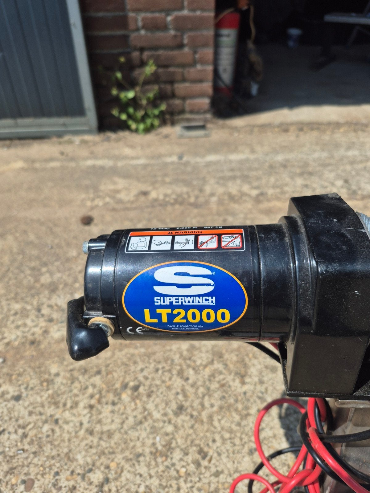 Lier voor op aanhanger. 12v. Compleet met montage steun rvs., Ophalen, Zo goed als nieuw