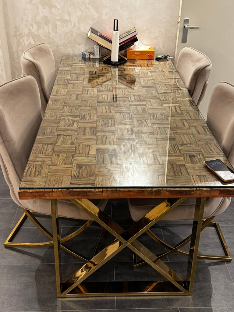 Eet tafel en een salon tafel, Ophalen of Verzenden, Zo goed als nieuw, Rechthoekig, 50 tot 100 cm