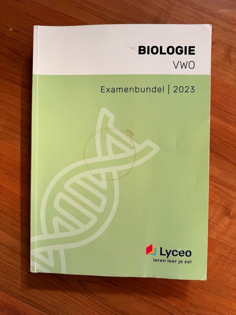 Examenbundel Biologie VWO 2023, Ophalen of Verzenden, Zo goed als nieuw, VWO, Biologie