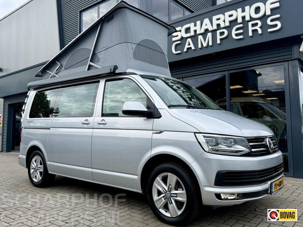 VW T6 California Ocean 204 DSG|LEDER|ACC|TREKH|NAV|CONSTR, Automaat, Buscamper of Camperbus, Volkswagen, Bedrijf