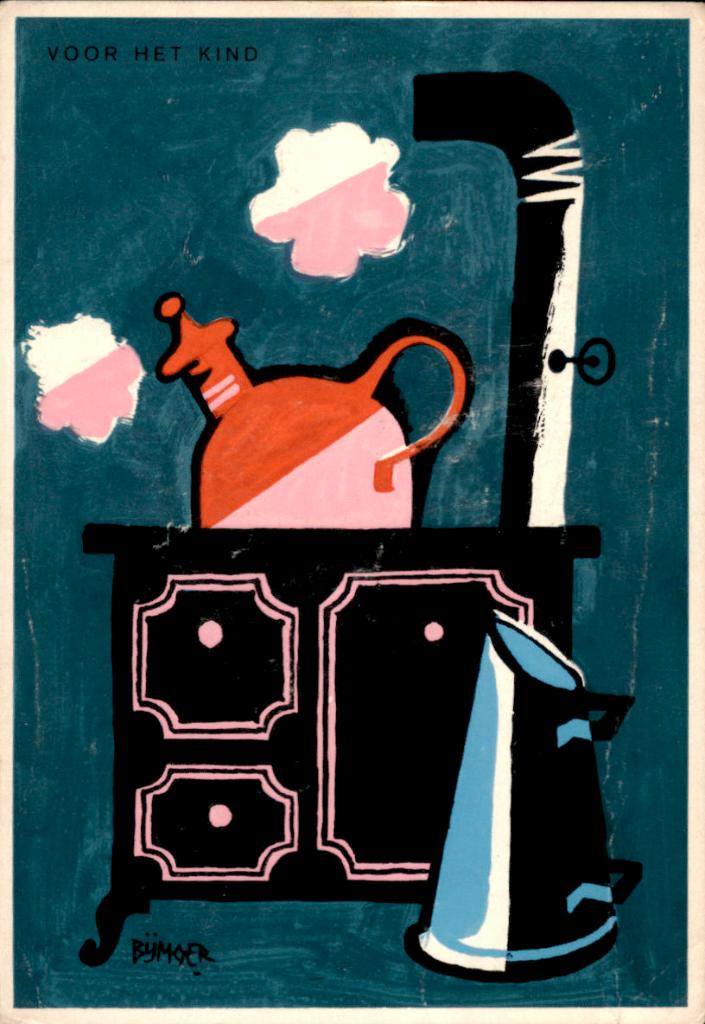 Voor het kind, fluitketelje, Wim Bijmoer, Verzamelen, Verzenden, 1960 tot 1980, Gelopen, Kinderen